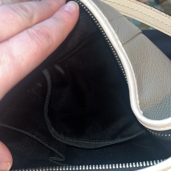 Grey/taupe leather coach bag - Picture 10 of 12